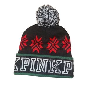 Victoria secret Pink logo beanie hat